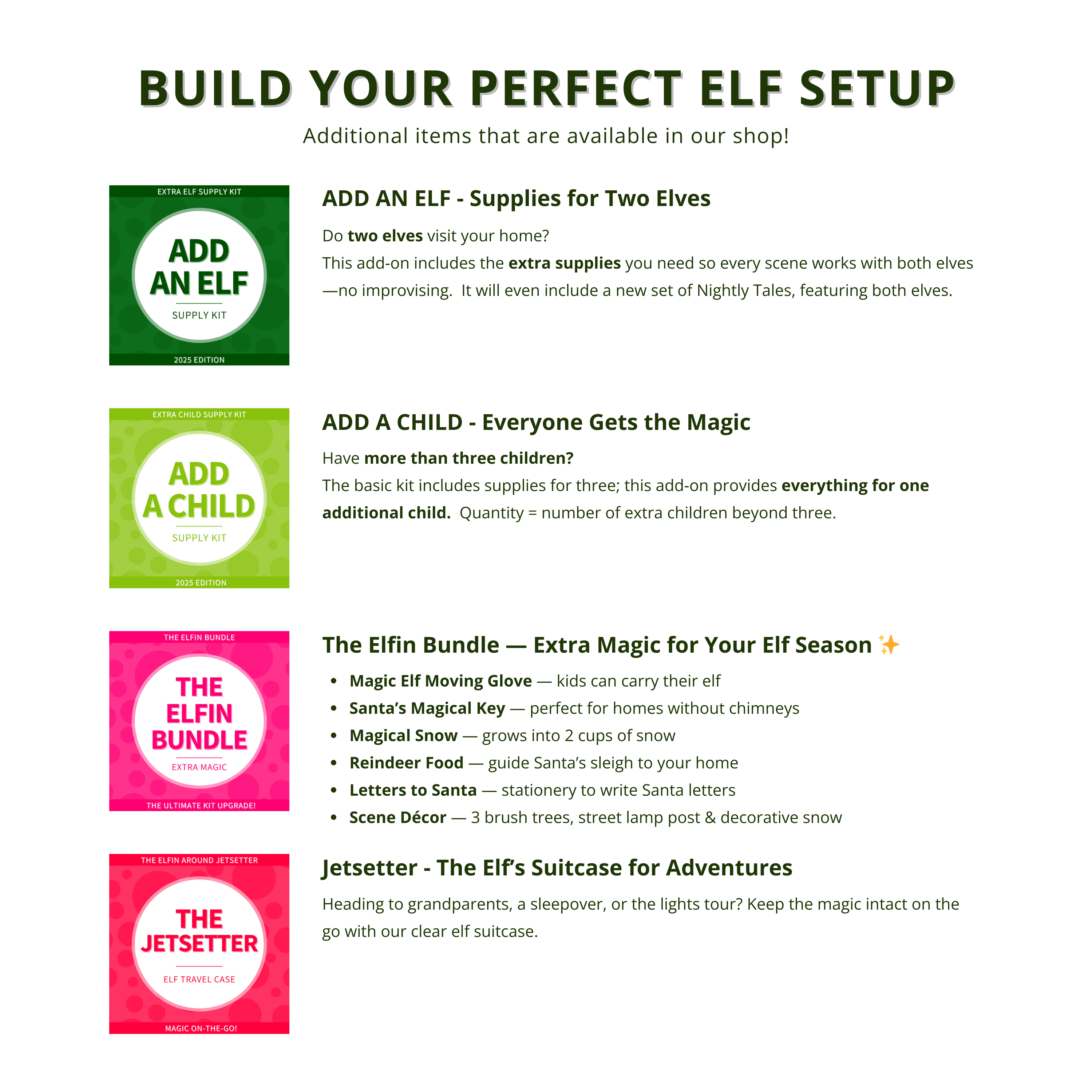 Elf Sample Kit 2025 Elf Activity Kit – Elfin Around